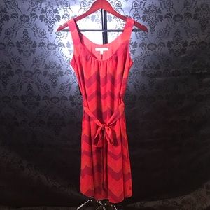 Banana Republic red zig zag sundress